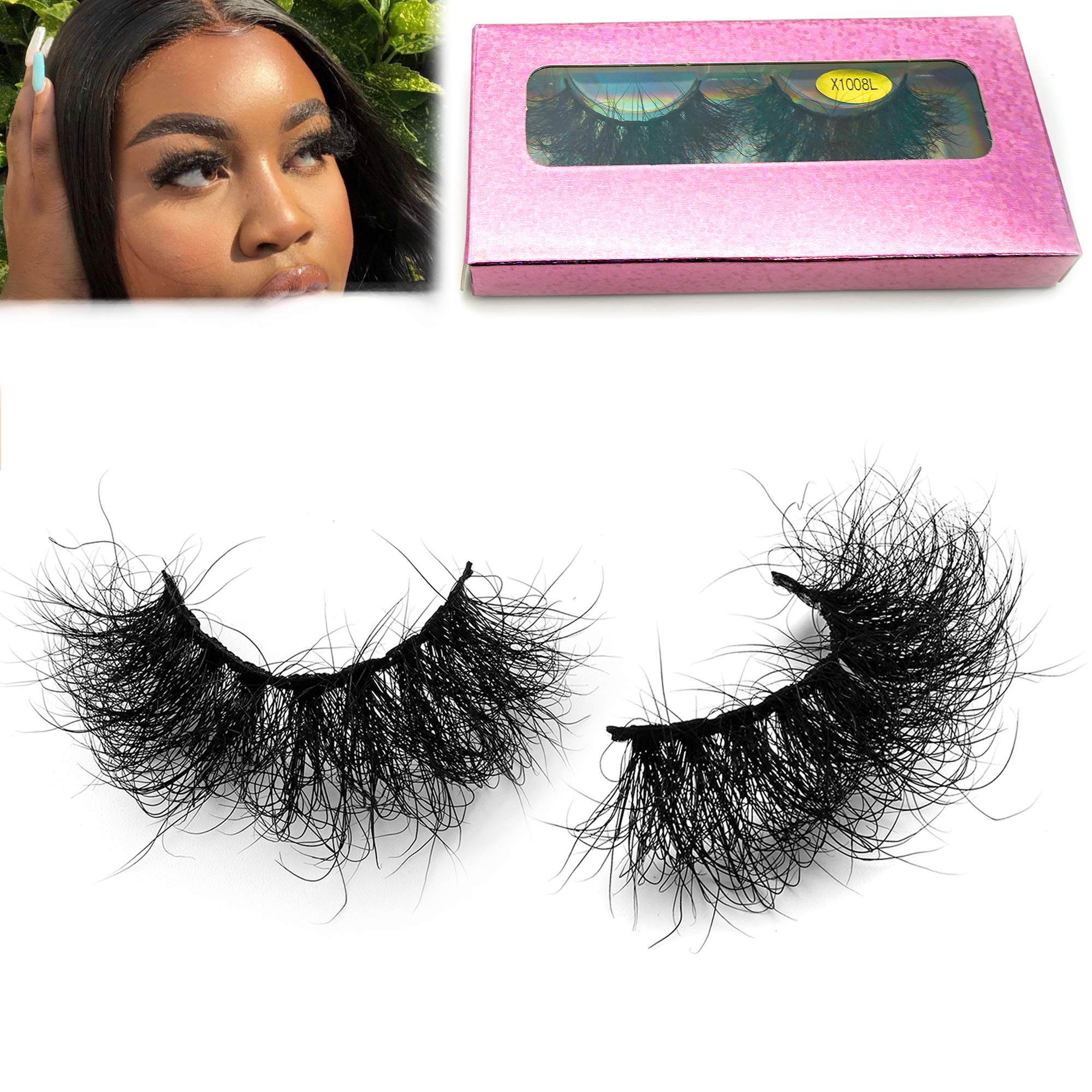 Miuhair Fluffy Mink Lashes 25mm drama for bold eyes