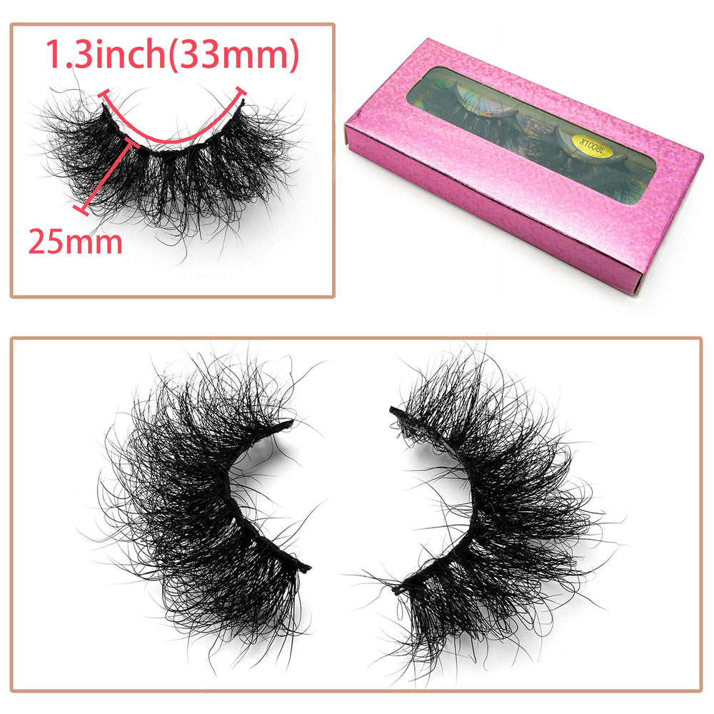 Miuhair Fluffy Mink Lashes 25mm comfortable daily use