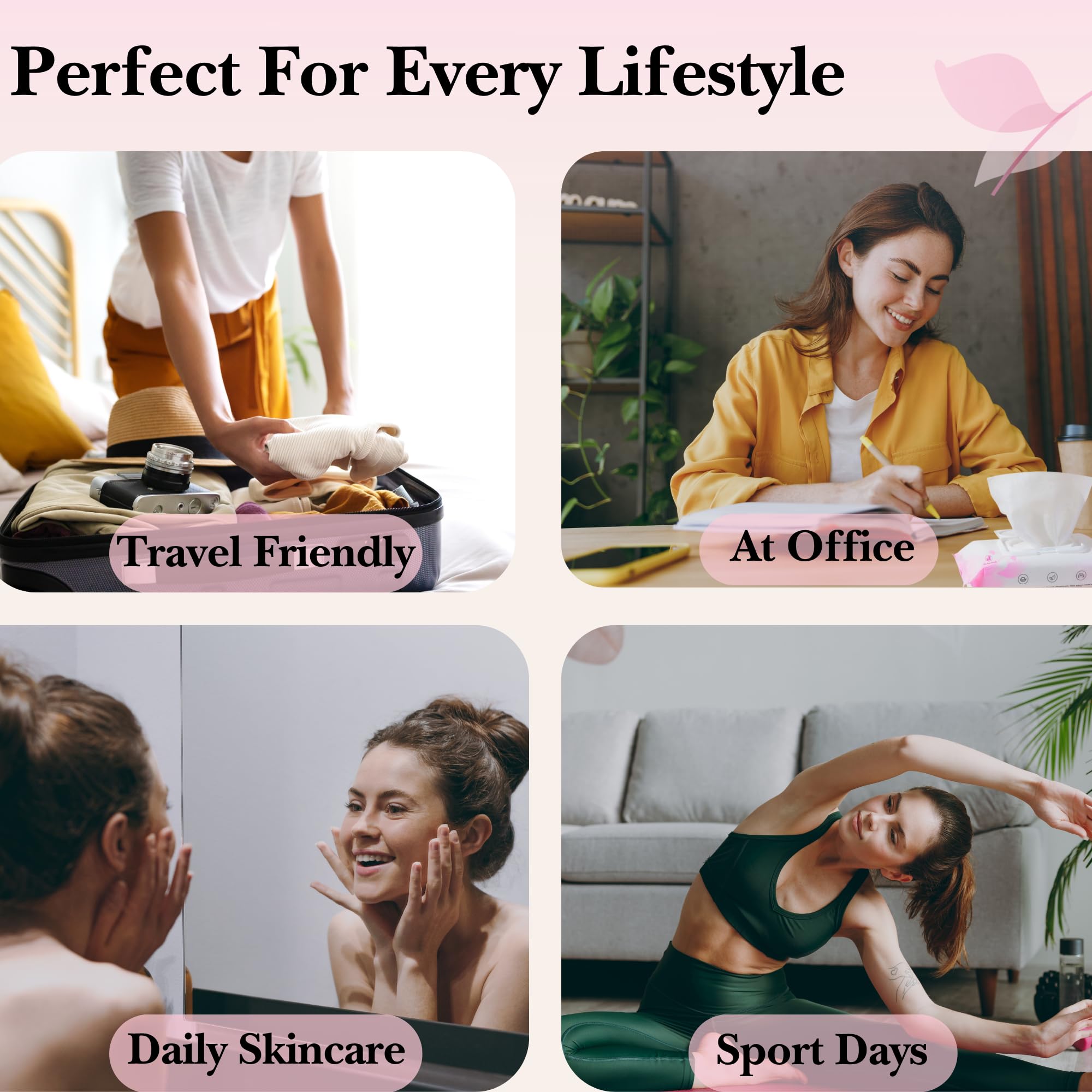 Mivida fragrance-free wipes suitable for sensitive skin.