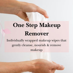 Mivida vitamin E infused remover wipe dissolves makeup gently.