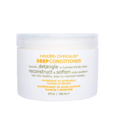 Mixed Chicks detangling deep conditioner bottle with 8oz, hair-softening formula