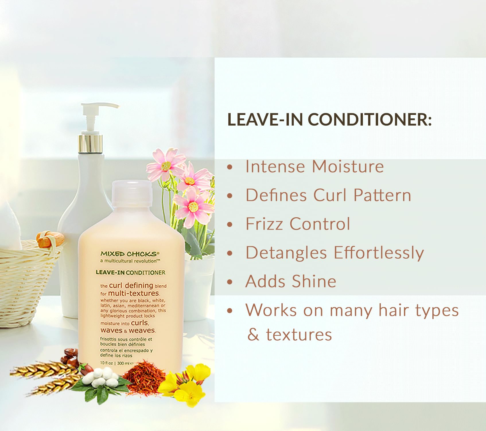 Mixed Chicks Quad Pack counter display shows complete curl care set.