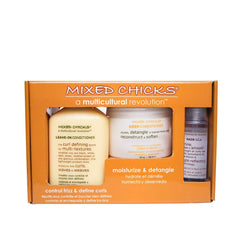 Mixed Chicks Quad Pack Shampoo bottle with rich lather for curls.