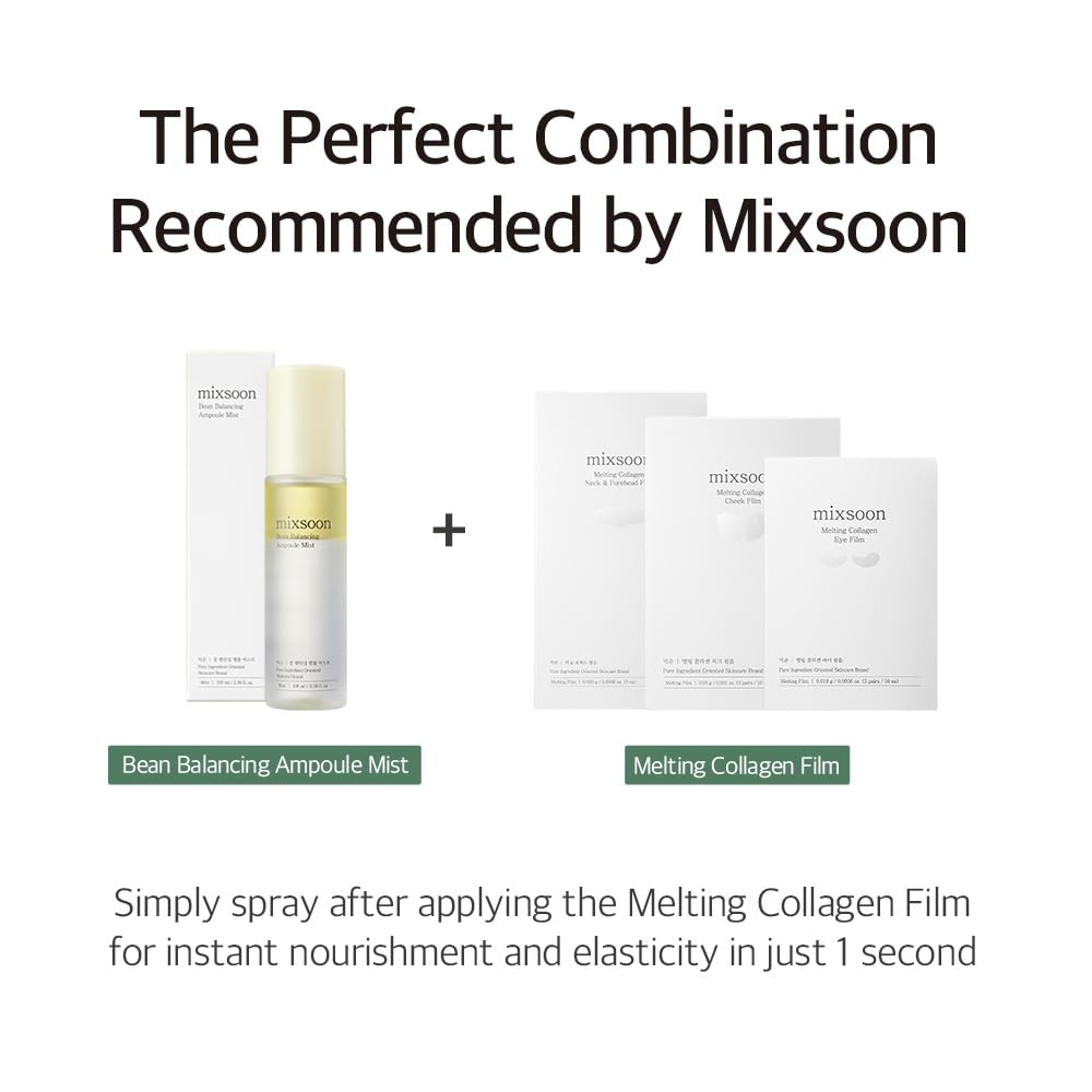 Travel-friendly packaging of Mixsoon Bean Balancing Ampoule Mist for on the go