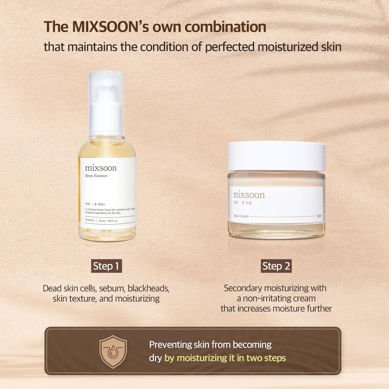 mixsoon Bean Duo in clean routine setup inspires daily skincare ritual.