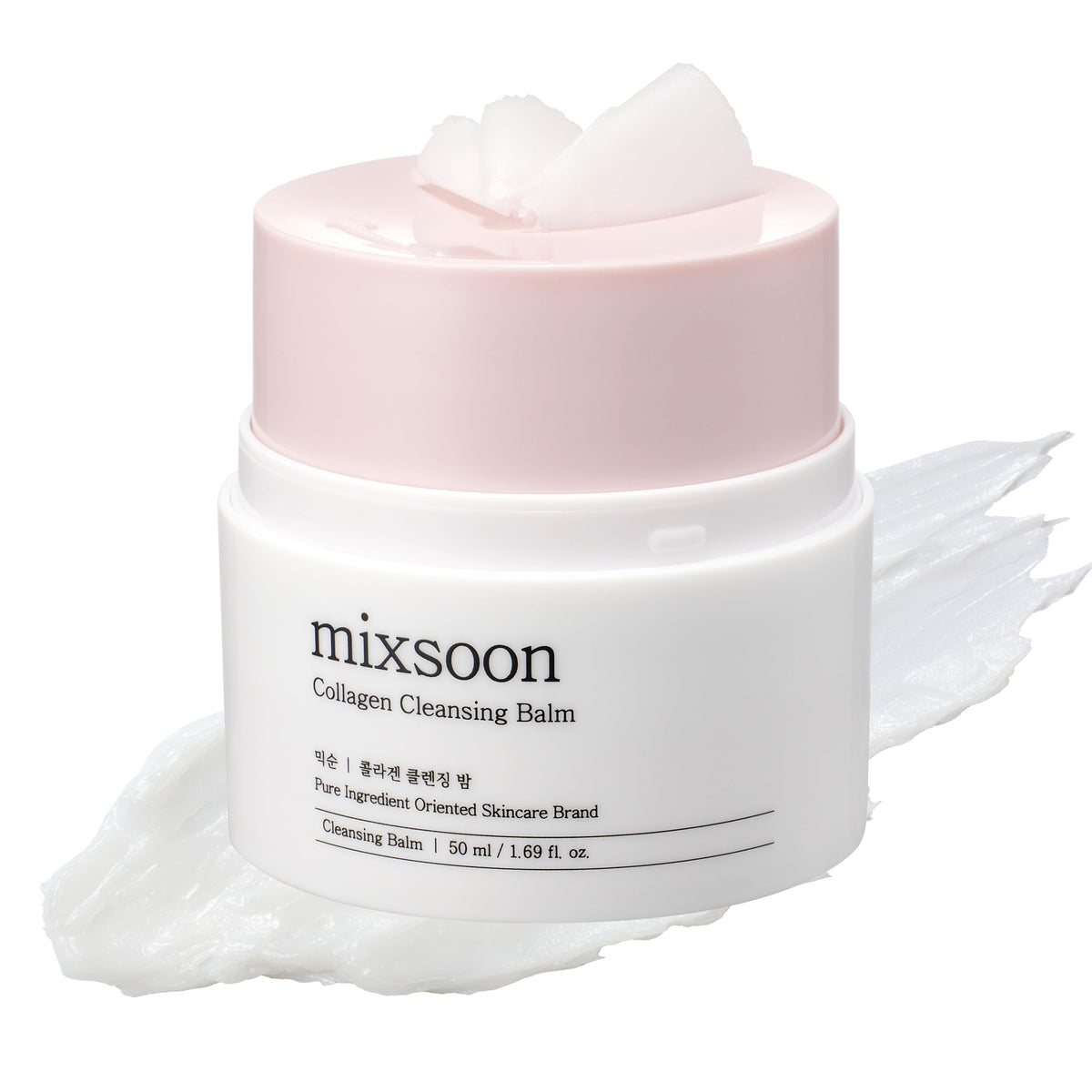 Mixsoon Collagen Cleansing Balm bottle demonstrates hydrating makeup removal for daily use