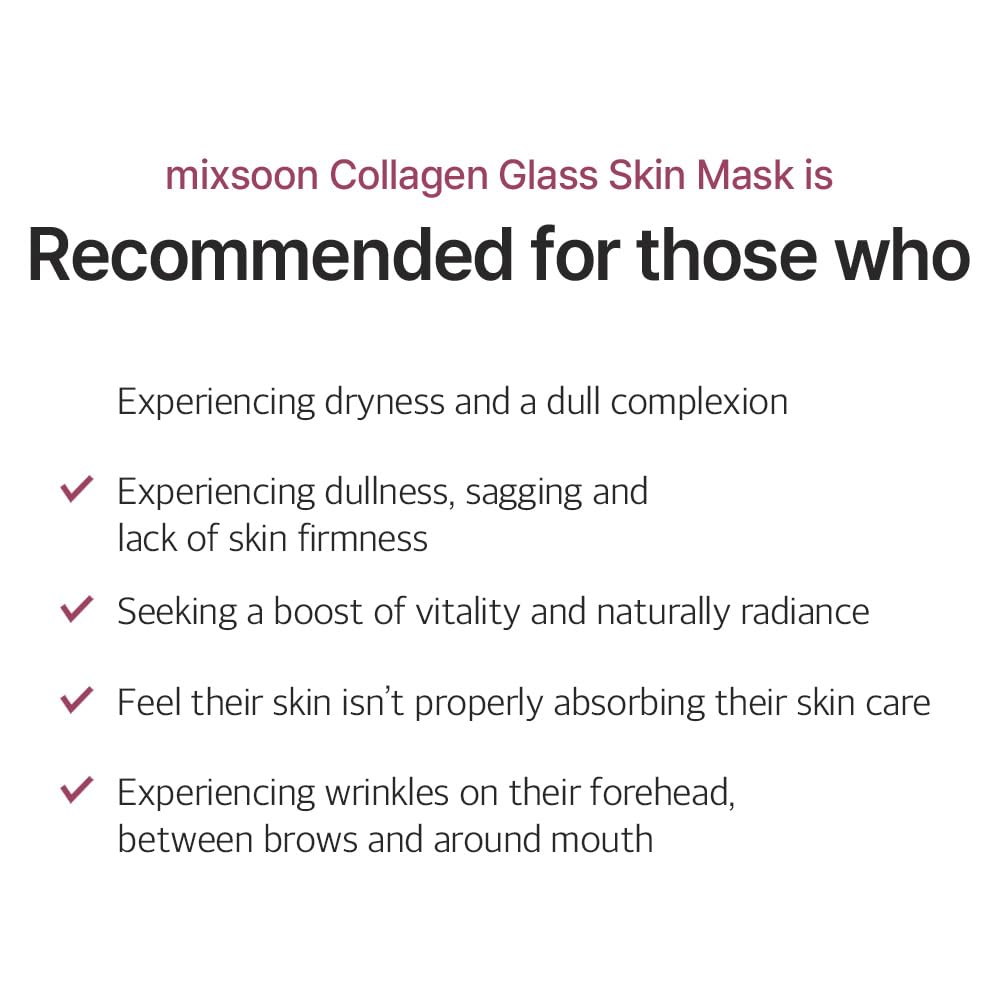 Skin hydration improves after using Mixsoon Glass Skin Mask.