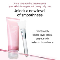 Texture of Mixsoon Glass Skin Mask glides on for even coverage and comfort.