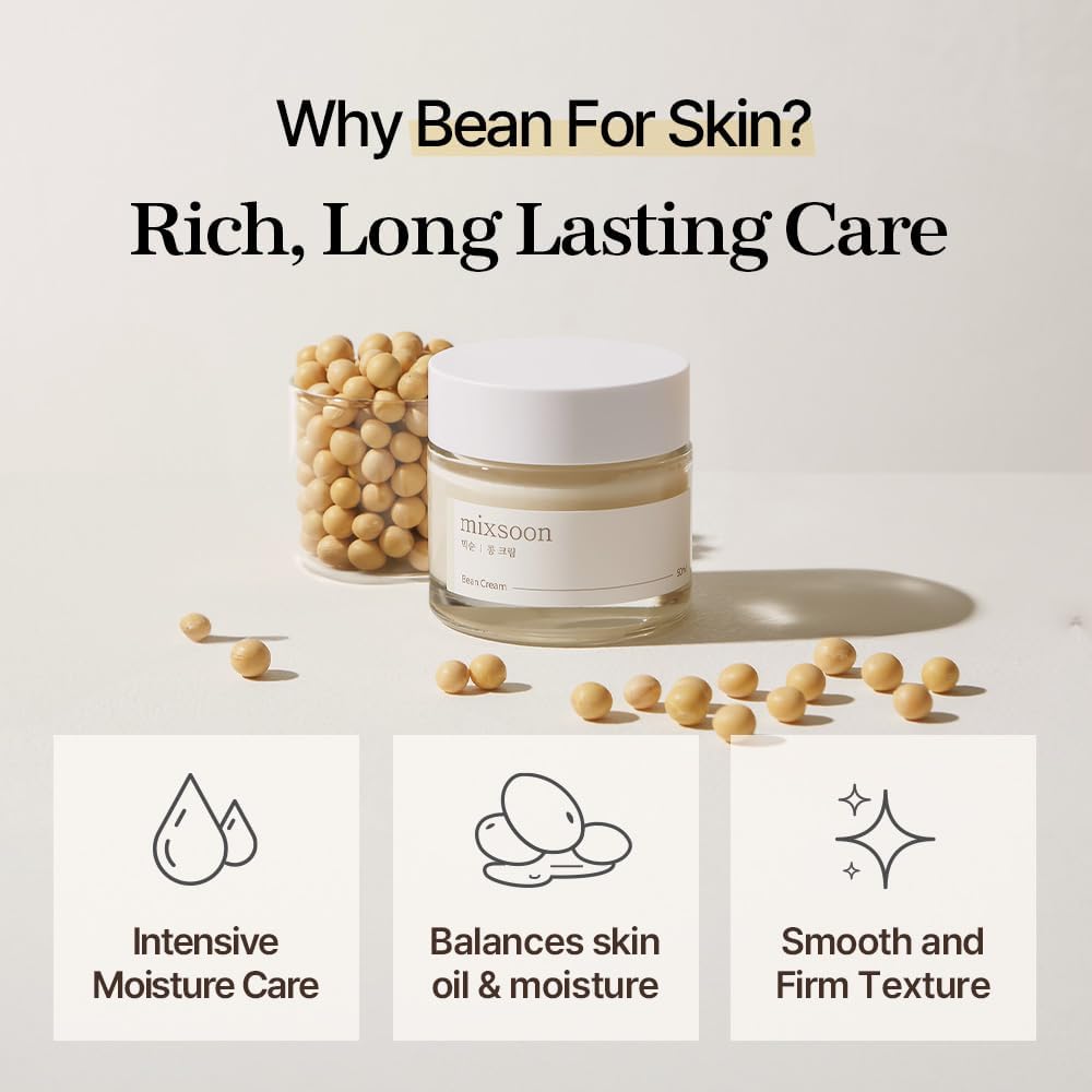 mixsoon Fermented Bean Extract illustration signaling premium hydration.