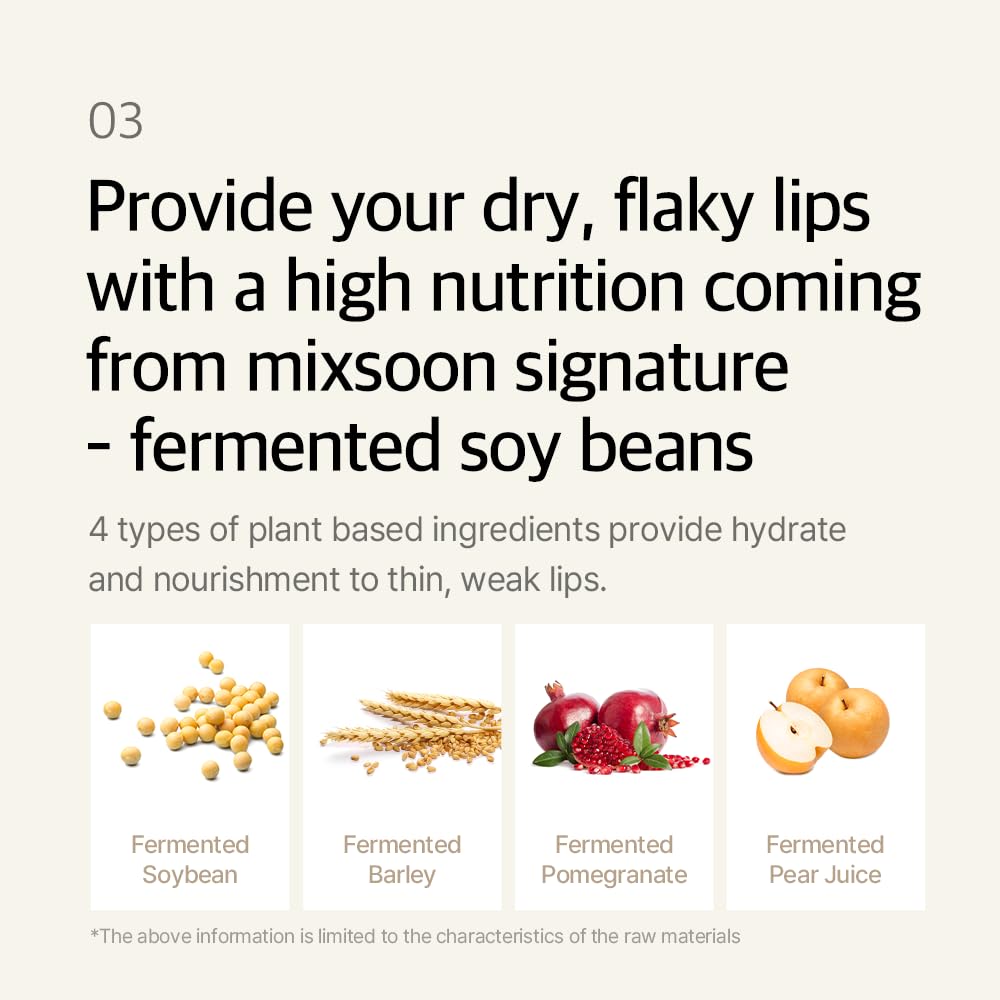 Mixsoon lip mask balm creamy texture swirl indicating nourishment.