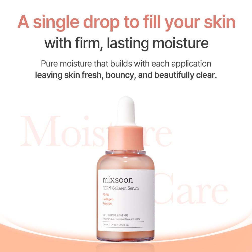 Mixsoon PDRN Collagen Serum dropper detail for precise application