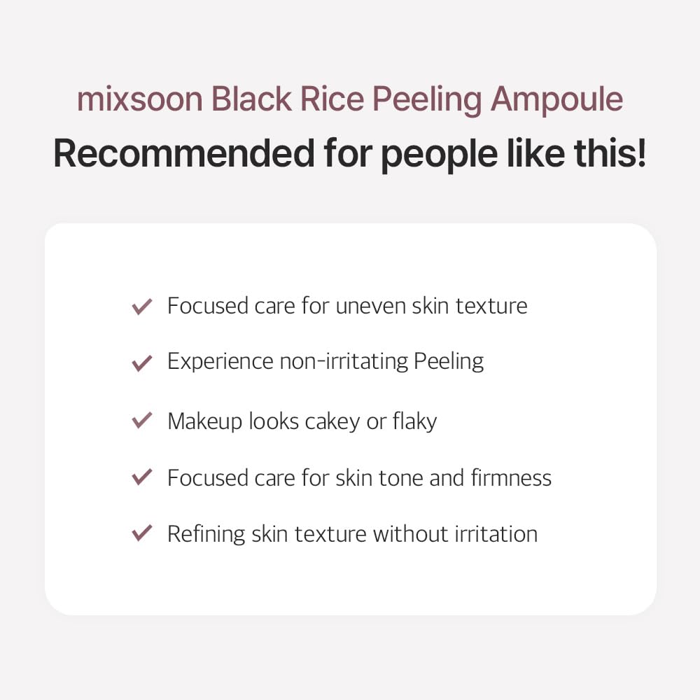  hydrated skin appearance after using Mixsoon Peeling Ampoule