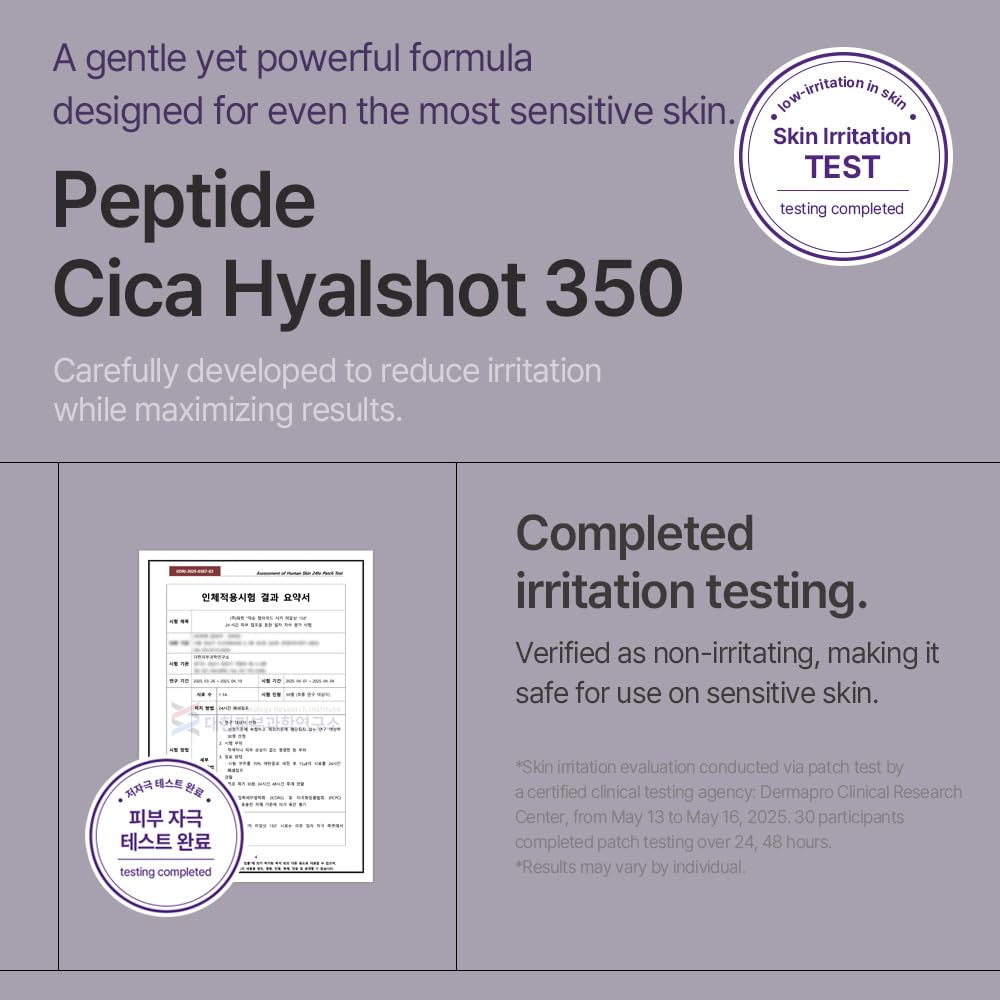 Mixsoon Hyalshot 350 application on skin for quick absorption