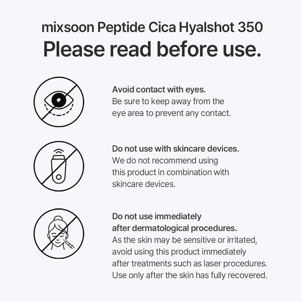 Mixsoon Hyalshot 350 close-up reveals refined skin texture