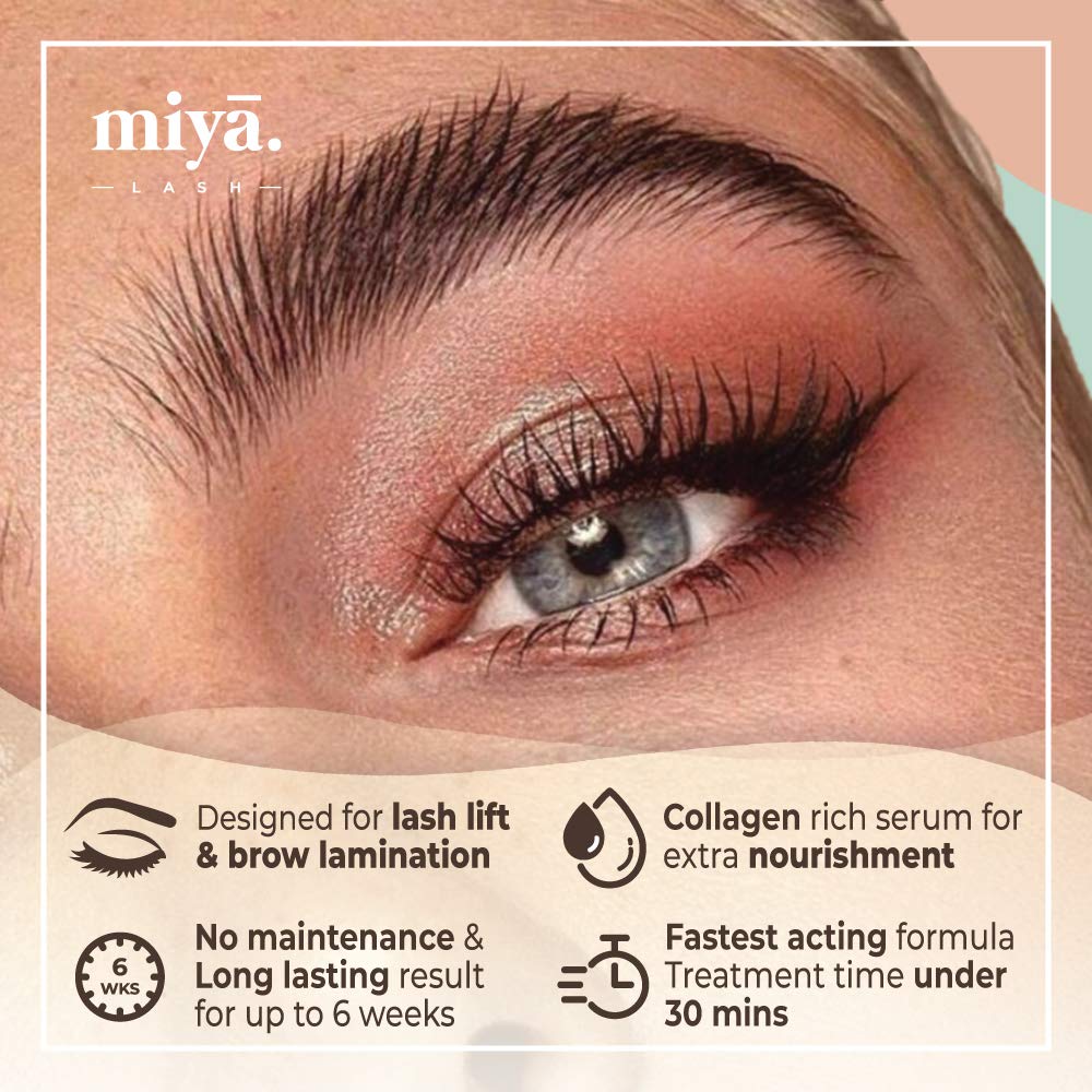 MIYA LASH silicone shields protect lids during lamination.