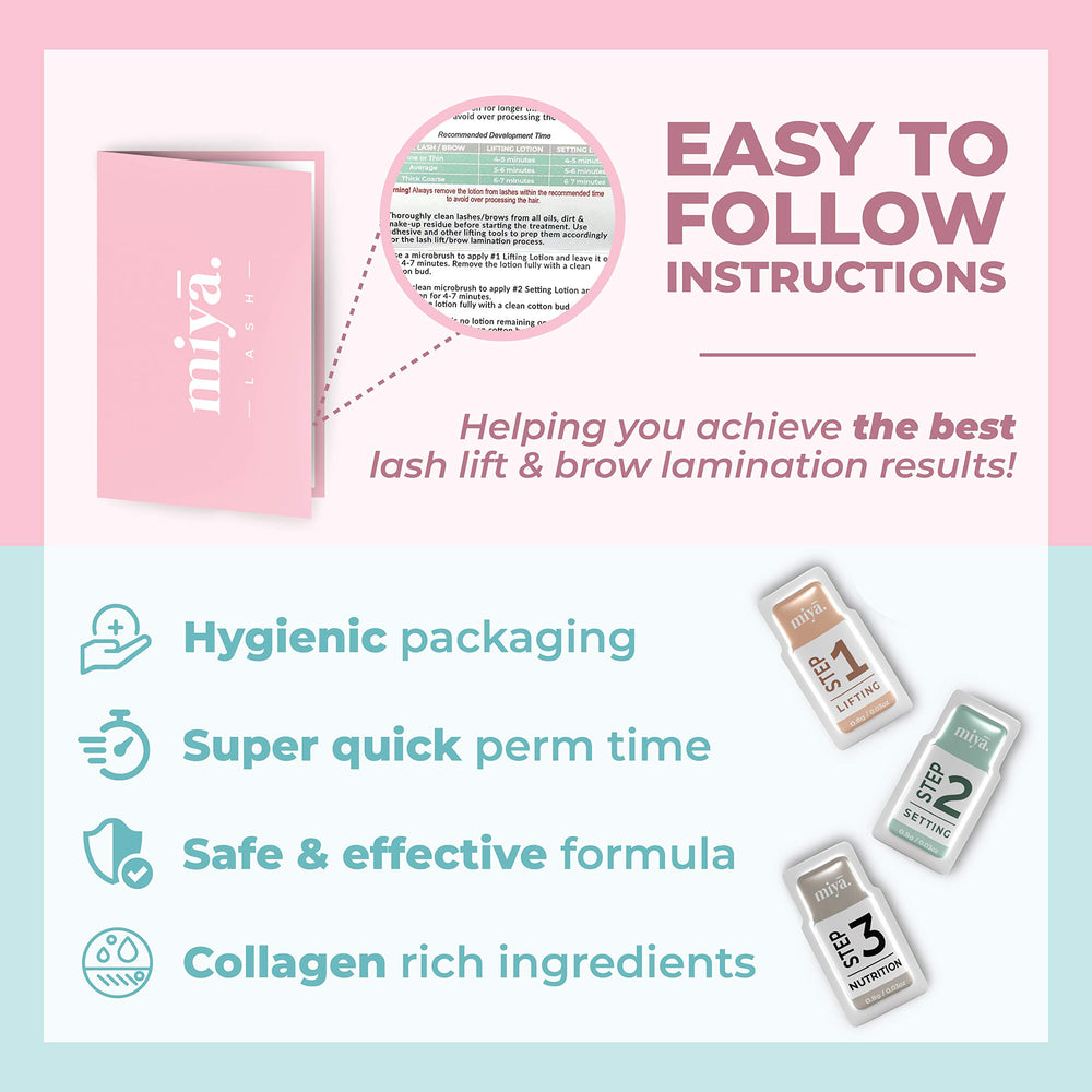 MIYA LASH sterile sachets emphasize hygiene and freshness