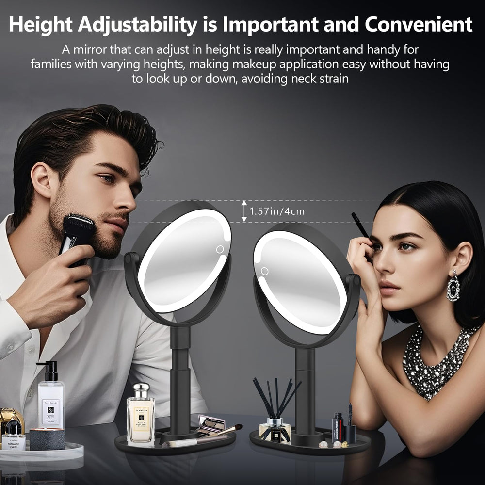 MIYADIVA LED mirror with 80 LEDs for bright, even illumination.