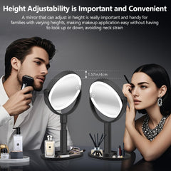 MIYADIVA LED mirror with 80 LEDs for bright, even illumination.