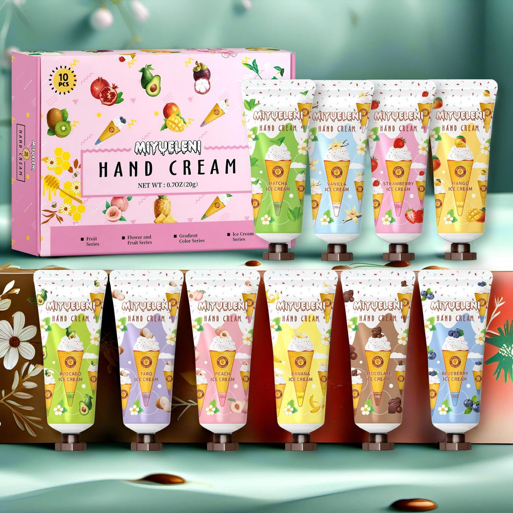Gift-ready MIYUELENI hand cream set suitable for women and men.