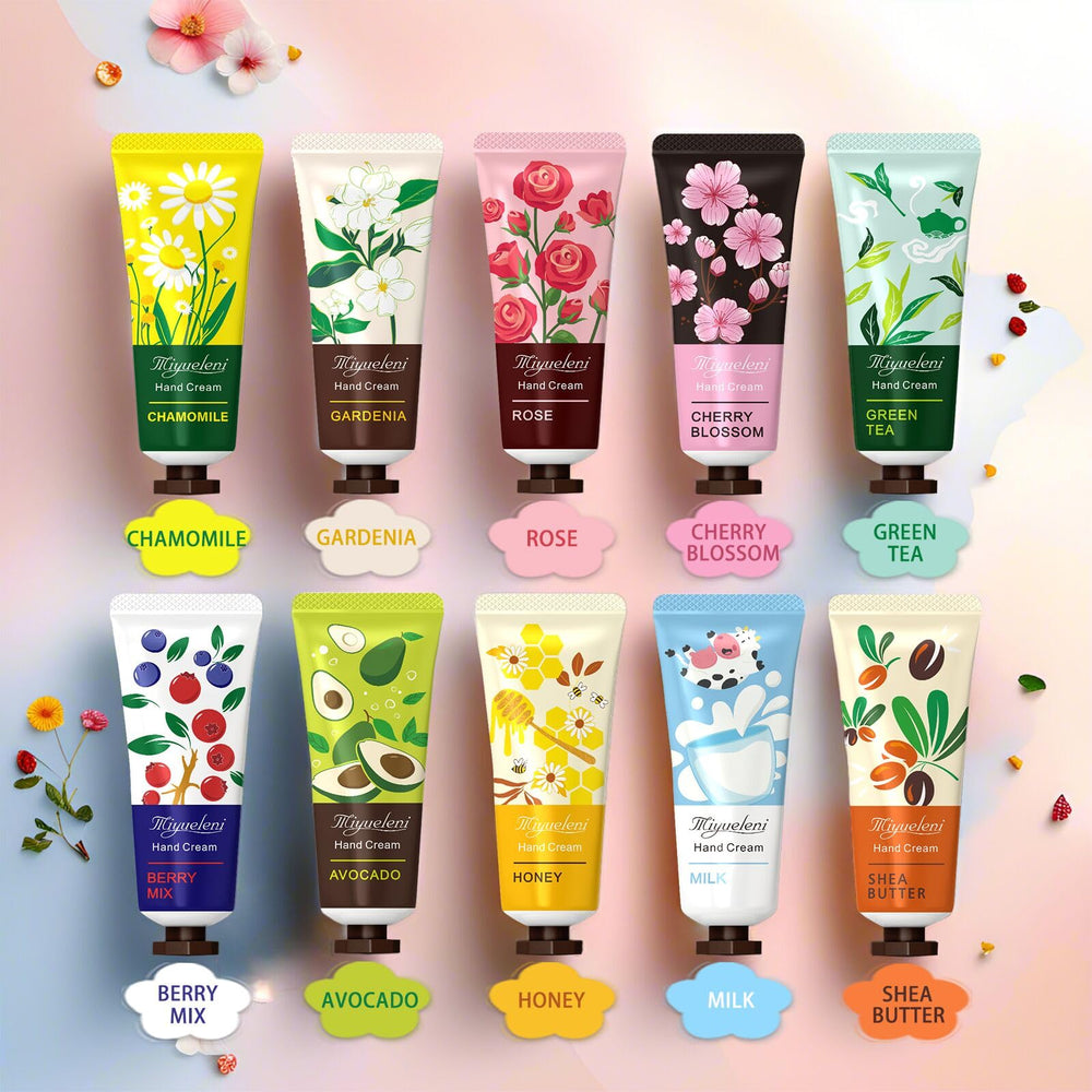 MIYUELENI honey hand cream, nourishing feel with no greasy residue.