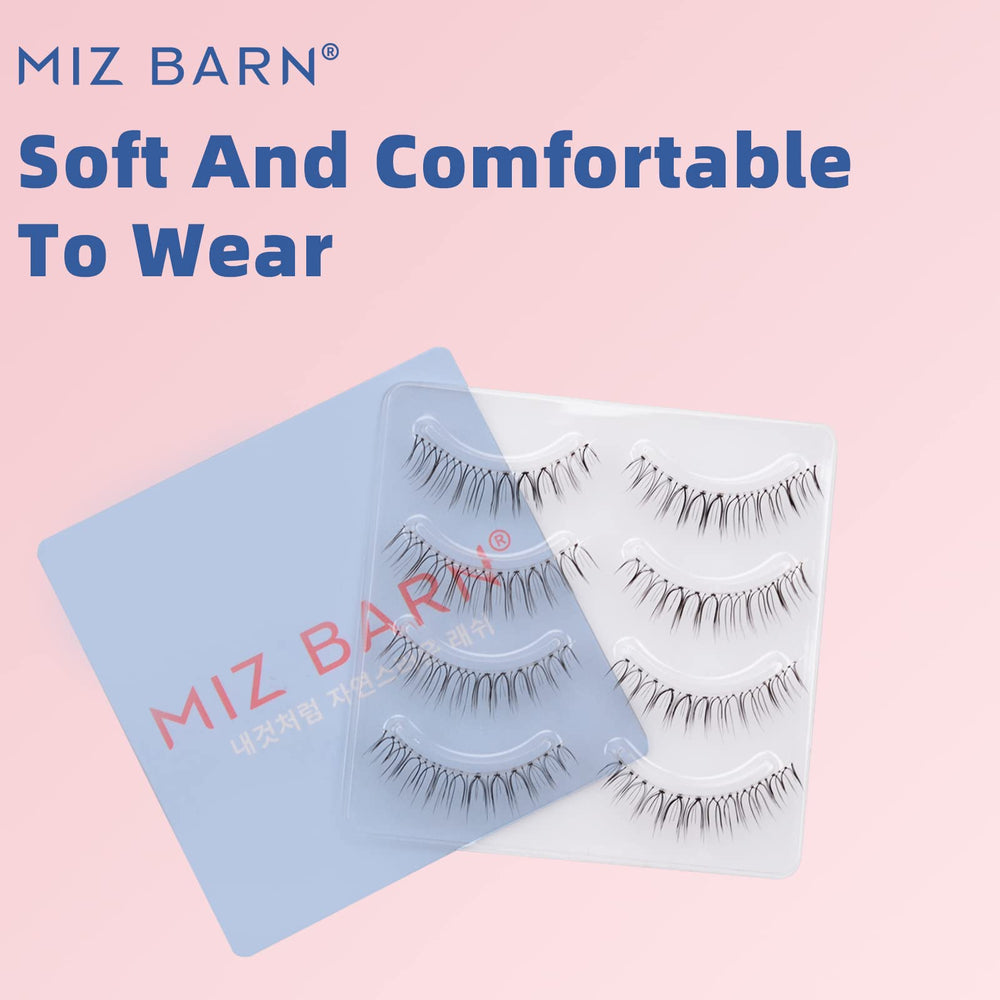Miz Barn four-pair value pack lashes ready to swap styles.