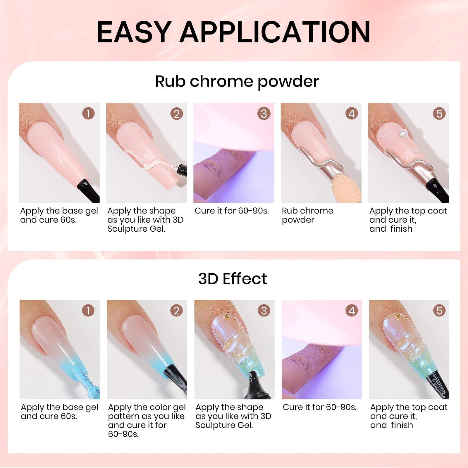 MIZHSE no-wipe gel simplifies DIY Christmas nail designs.
