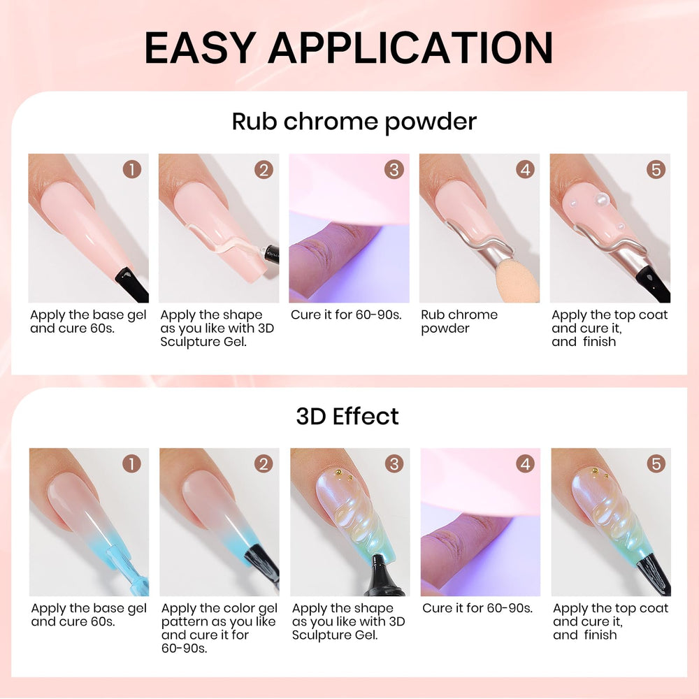 MIZHSE no-wipe gel simplifies DIY Christmas nail designs.