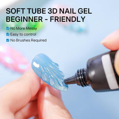 MIZHSE 3D gel lines and drops for stylish accents.