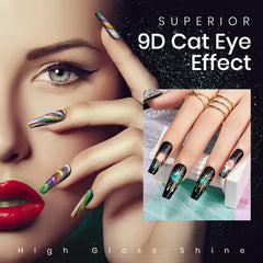 MIZHSE black base gel supports rich color and cat eye depth