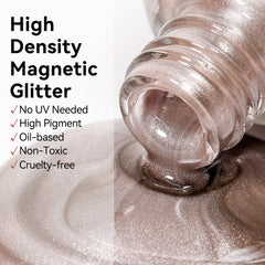MIZHSE cat eye polish magnet application area highlighting magnetic effect