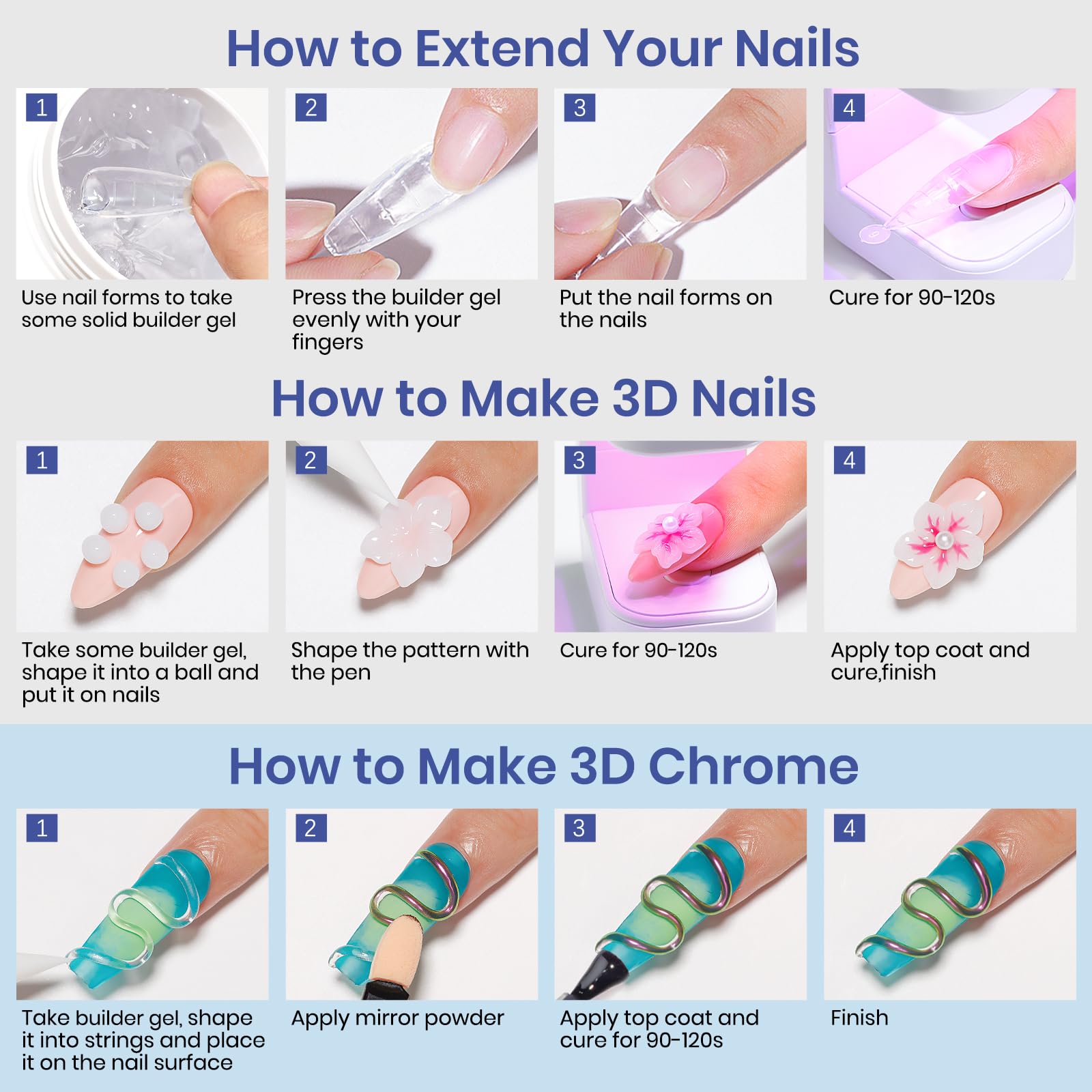 MIZHSE DIY home salon kit for professional-looking nails anytime.