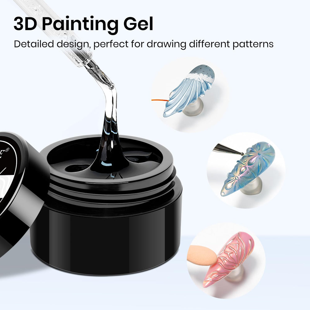 MIZHSE double-head pen for precise 3D nail designs.