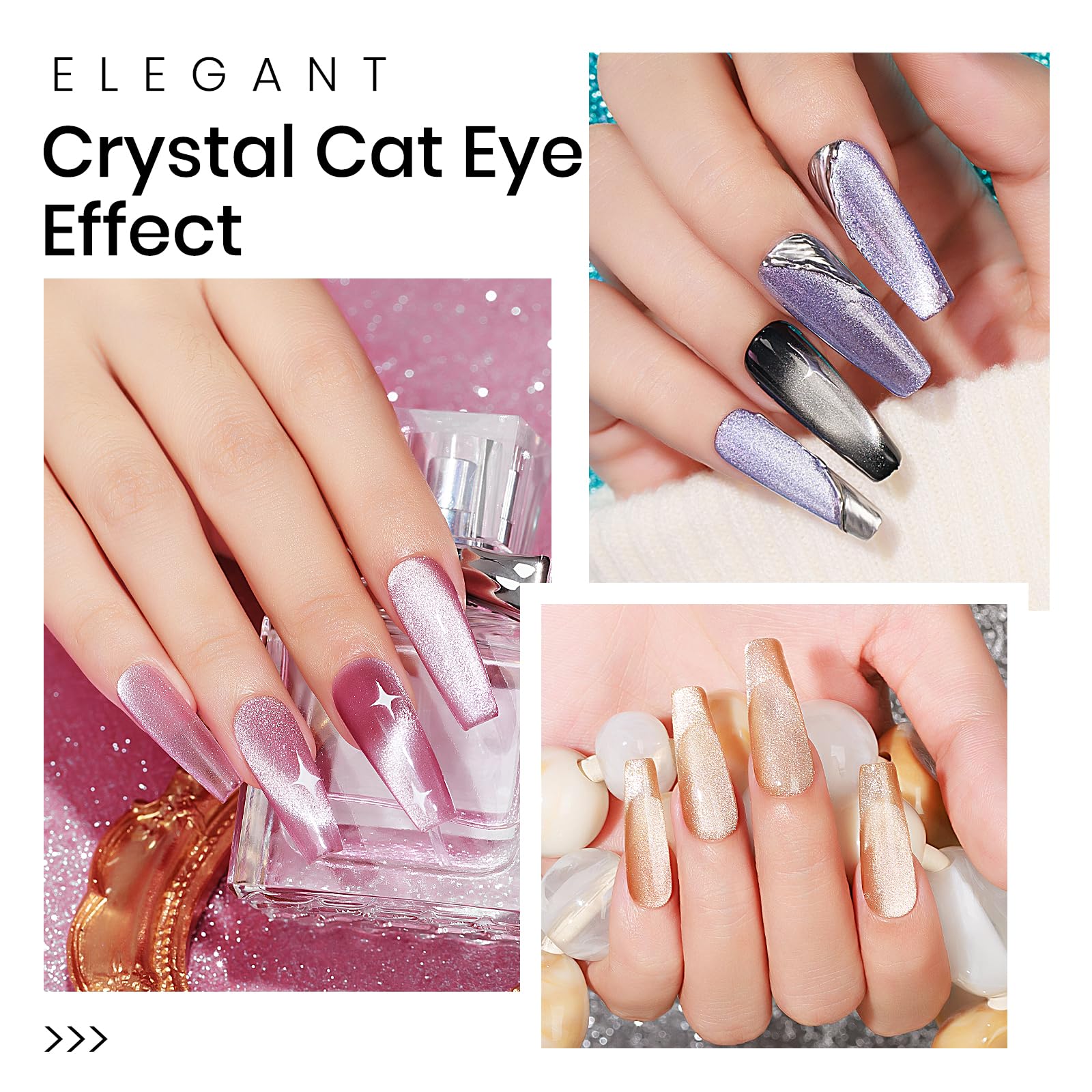 MIZHSE double headed magnet stick enables precise cat eye patterns