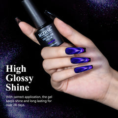 MIZHSE galaxy holographic glitter adds dynamic shimmer under light