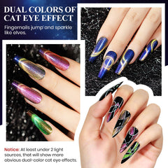 MIZHSE galaxy-shimmer finish adds bold, eye-catching style to nails.