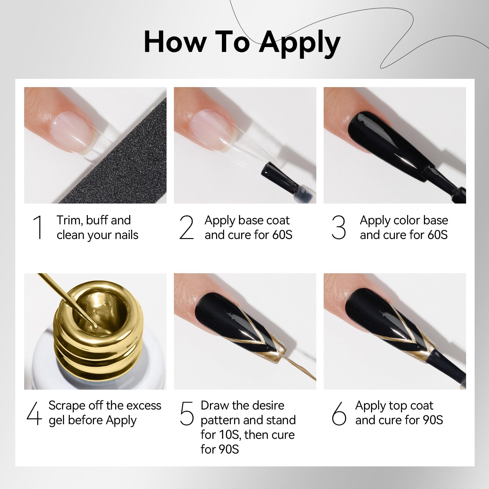 Holiday gift-ready MIZHSE gel liner for nail art lovers.