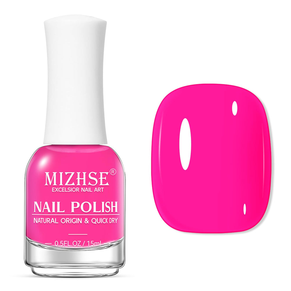 MIZHSE home manicure setup with nail polish and tools for DIY beauty.