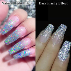 MIZHSE Long-lasting glitter gel helps maintain color with proper application.