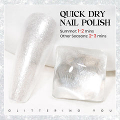 MIZHSE oil-based formula provides long-lasting wear on nails.
