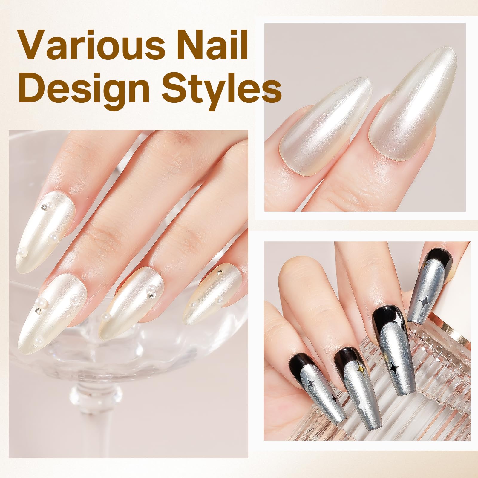 Long-wear oil-based color by MIZHSE on nails.