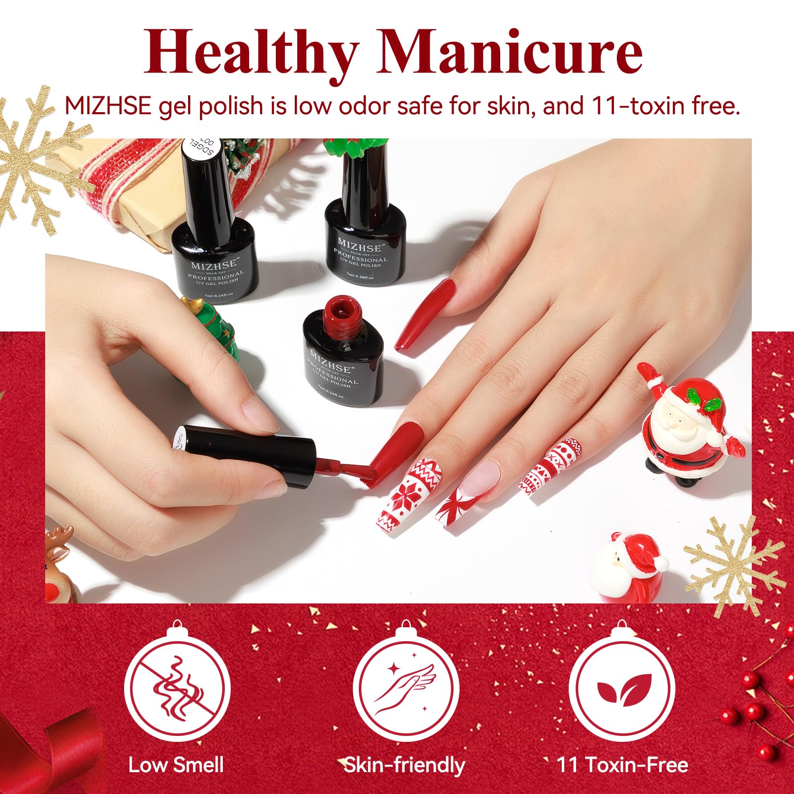 MIZHSE nail sticker included to expand designs