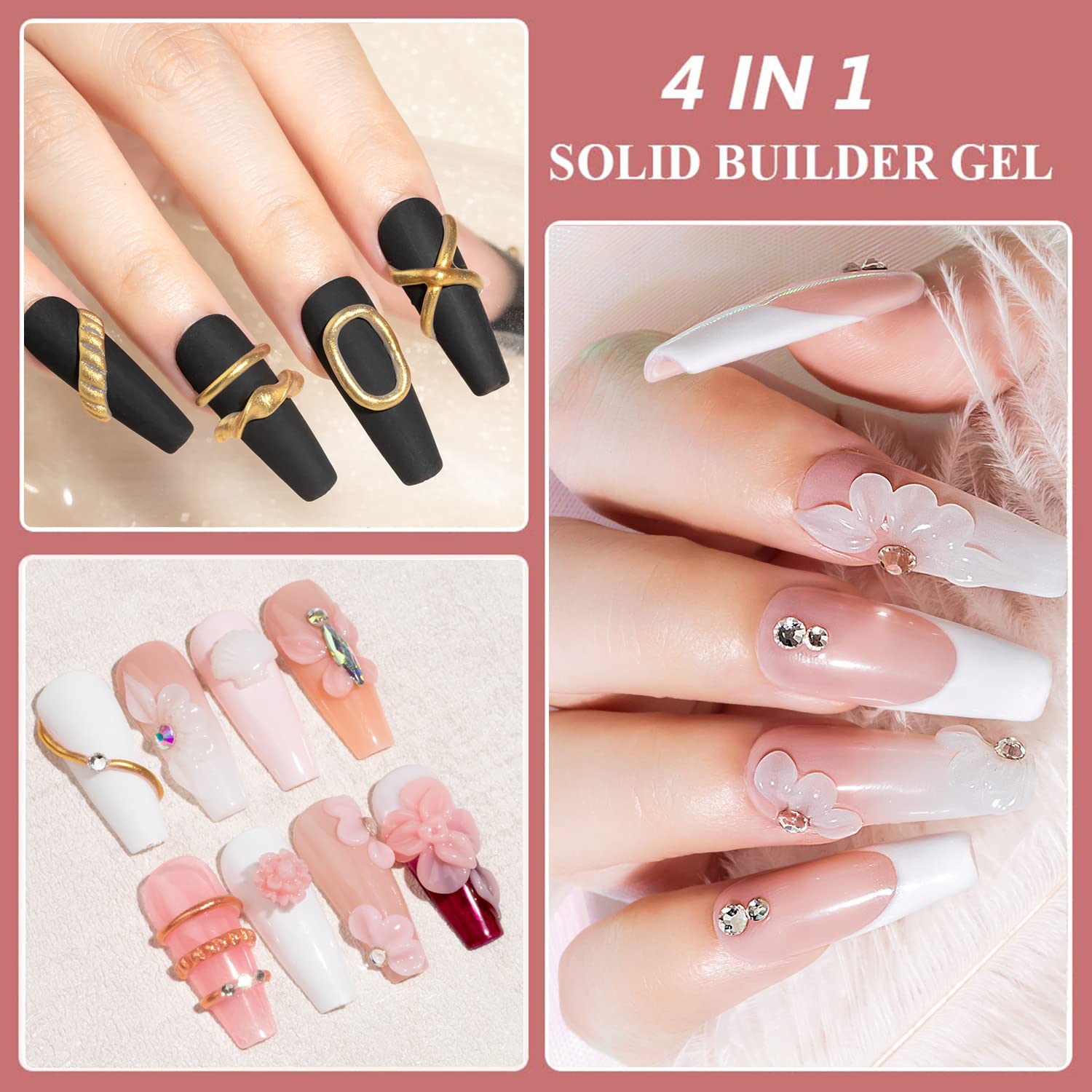 MIZHSE 36 nail tips for quick, precise extensions.