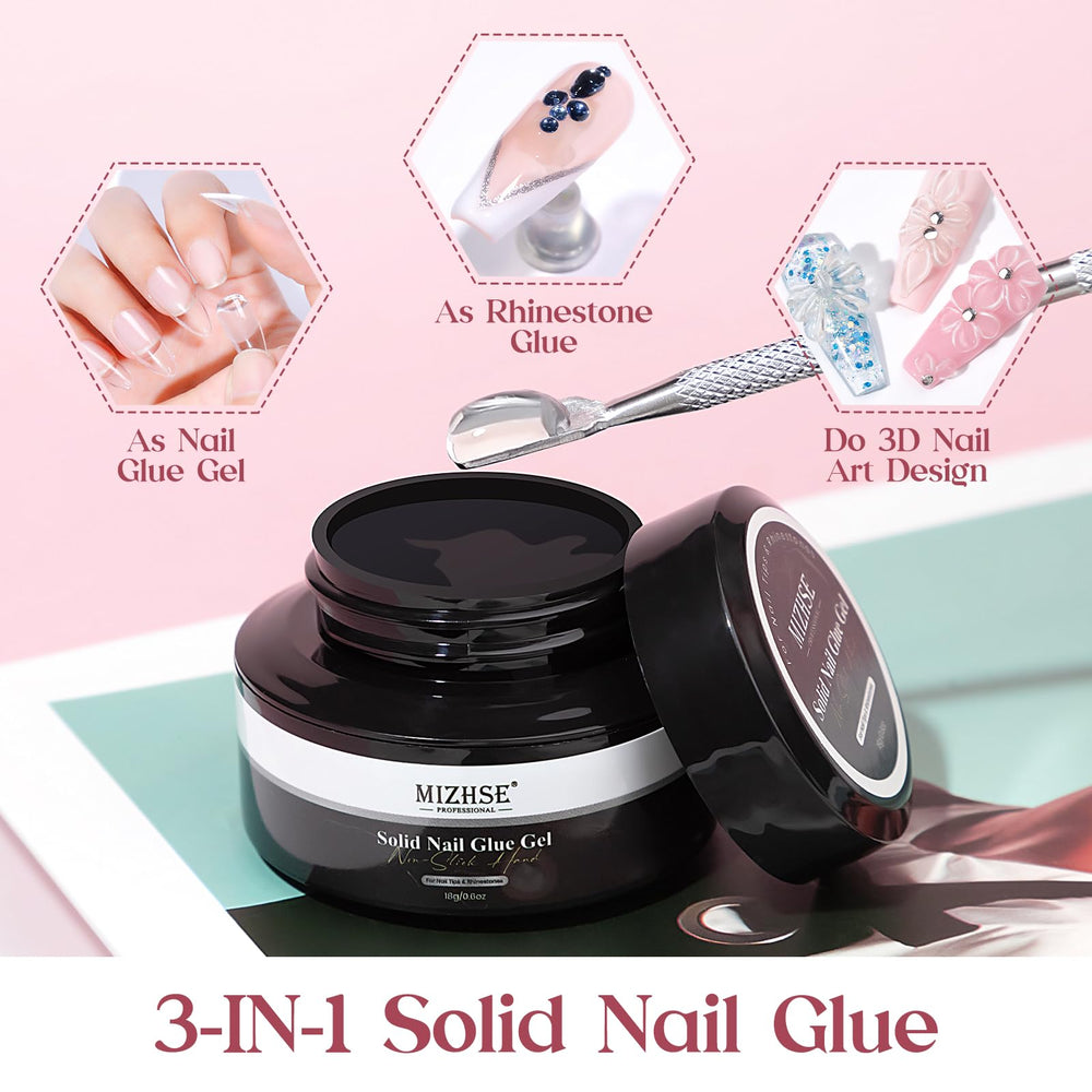MIZHSE soft almond nail tips 240pcs for easy manicure.