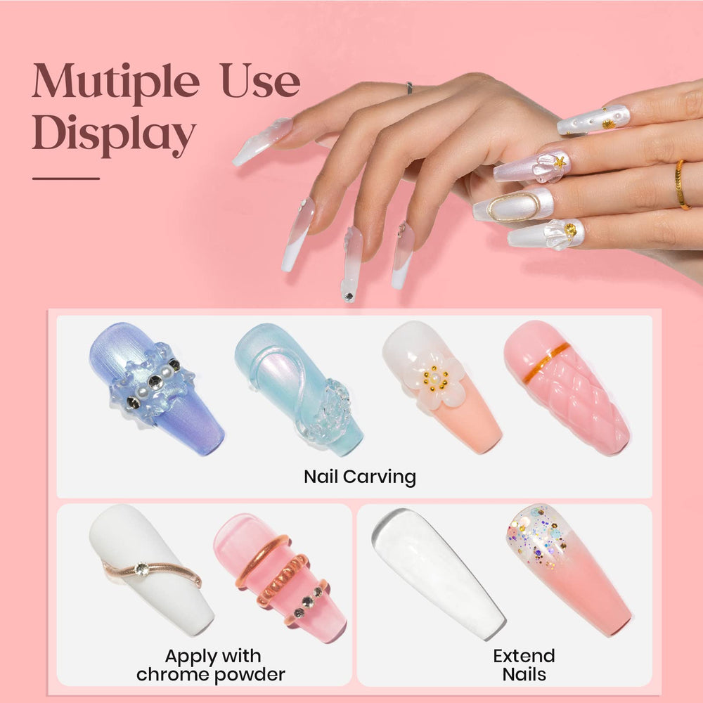 MIZHSE nude builder gel bottle for natural-looking nail enhancements.