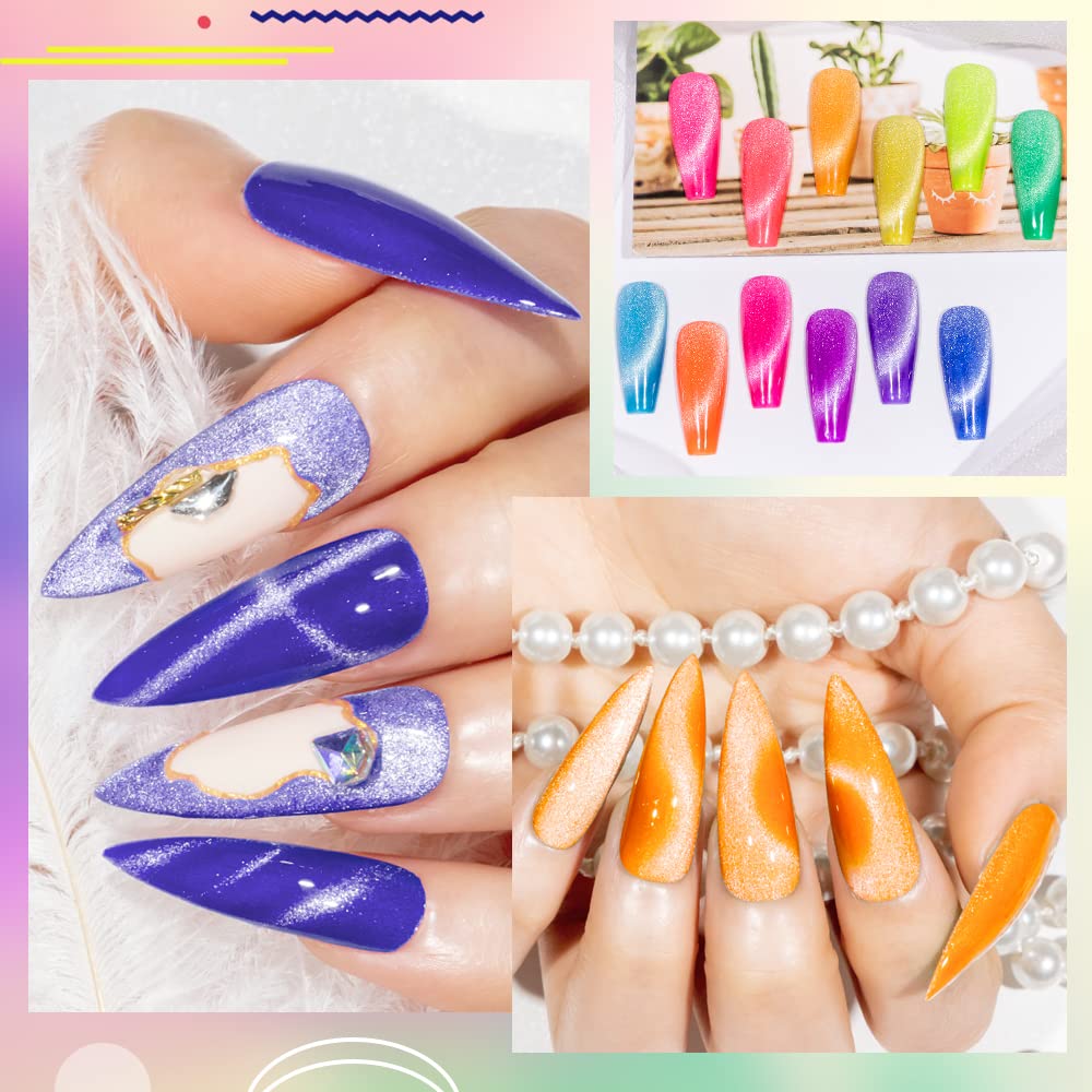 MIZHSE glitter gel polishes add sparkle for festive looks.
