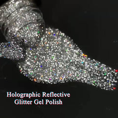 MIZHSE Universal Glitter Gel adapts to any base color for versatile looks.