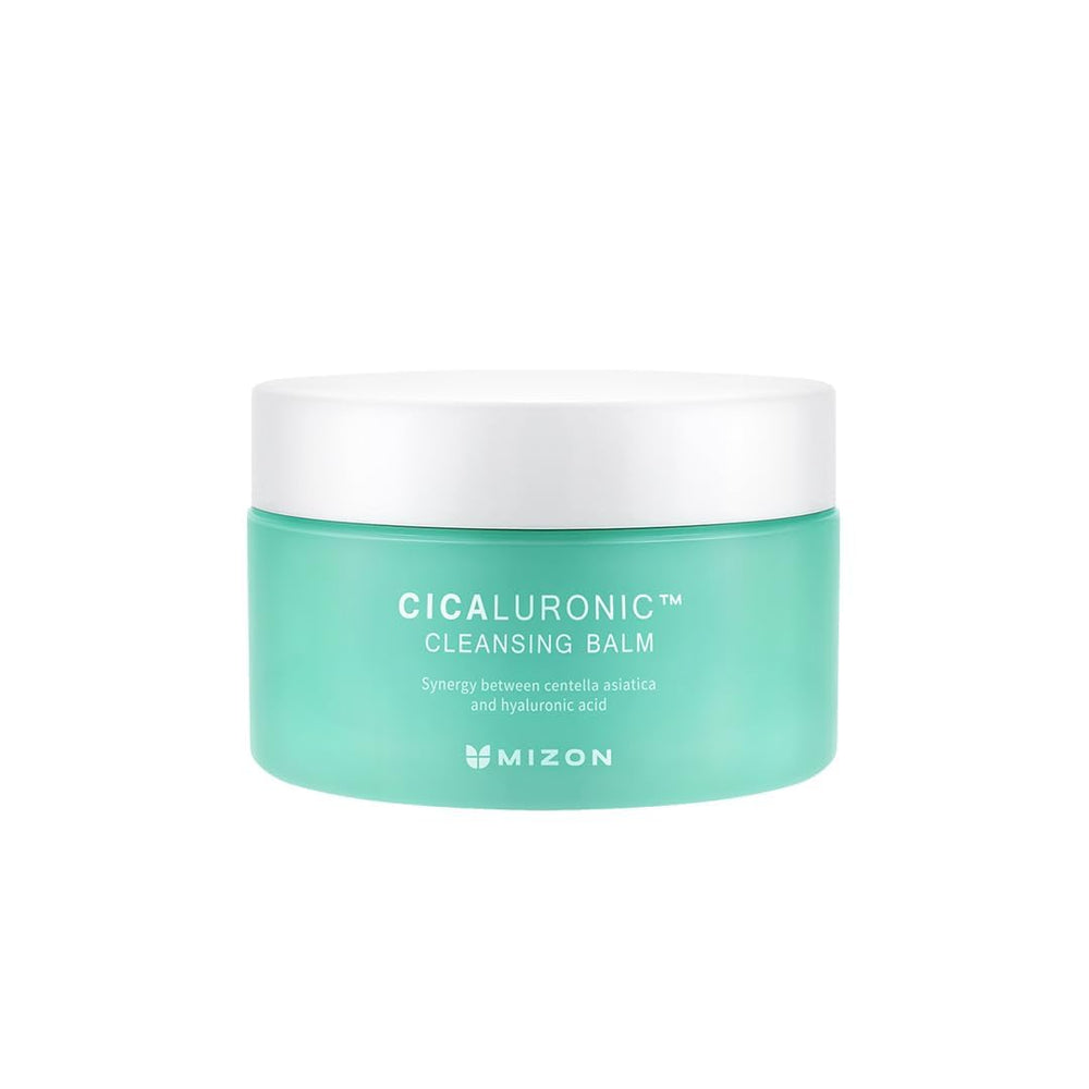 MIZON Cicaluronic Cleansing Balm packaging presents a premium, easy makeup removal solution.