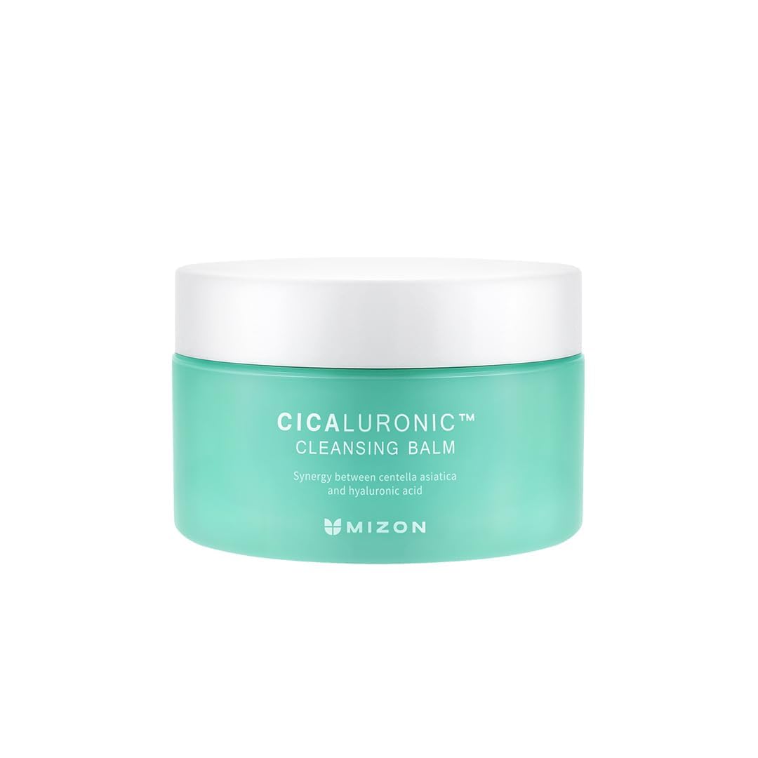MIZON Cicaluronic Cleansing Balm packaging presents a premium, easy makeup removal solution.