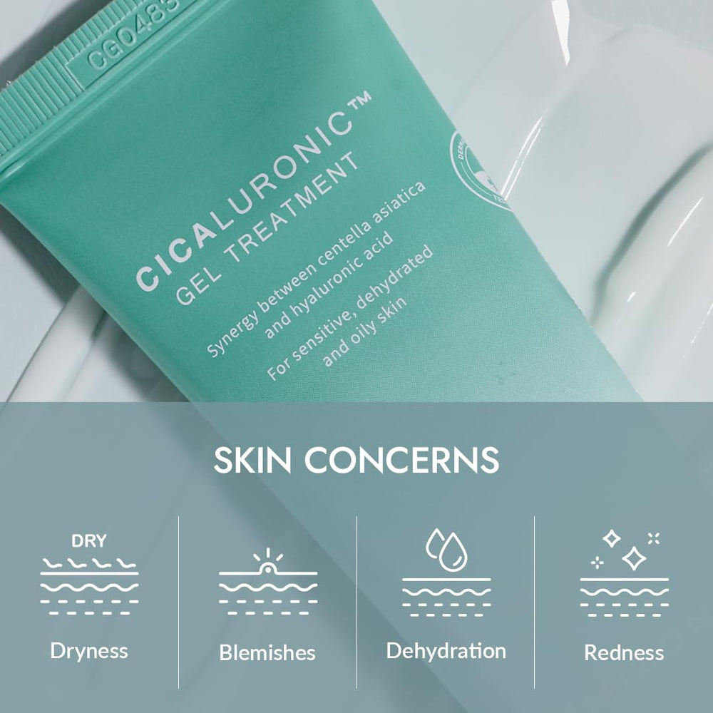 MIZON Cicaluronic gel pump closeup highlights 86% naturally derived ingredients.