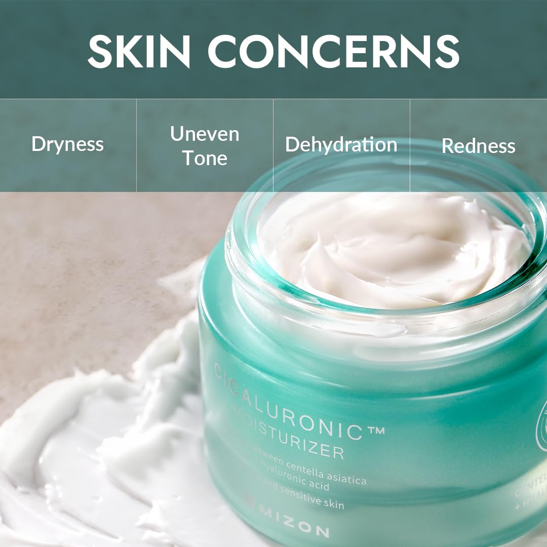 MIZON Cicaluronic Moisturizer non-oily finish leaves skin refreshed and hydrated